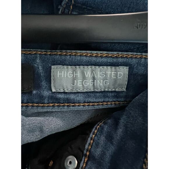 Aeropostale Jeans Women’s 2 Short High Waisted Jeggings Ankle Crop Dark Wash - Picture 5 of 7